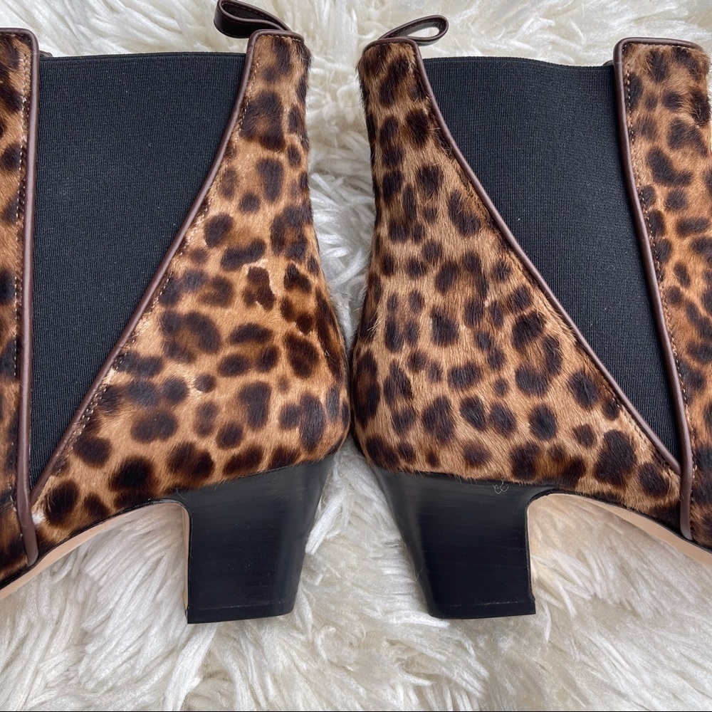 Rupert Sanderson Oscar Leopard Ankle Boots Calf Hair Size 38 - Picture 7 of 15
